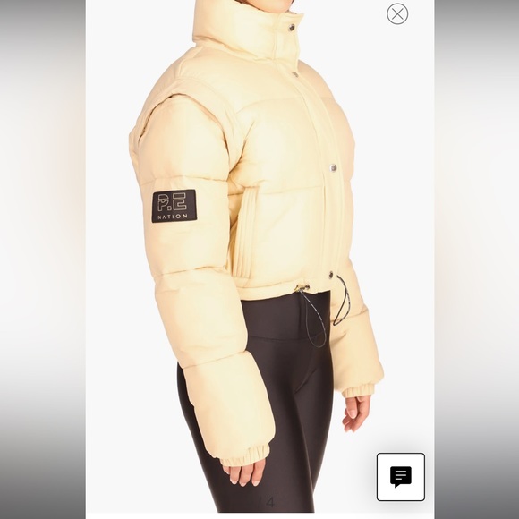 Represent Recycled Nylon Convertible Puffer Jacket - Picture 3 of 5